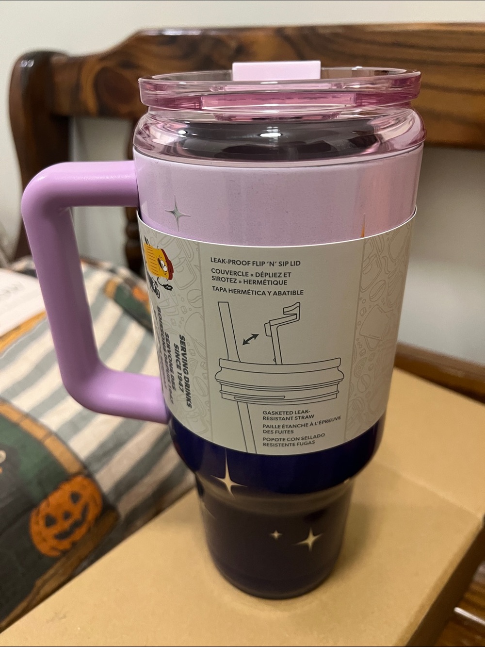 NIB Igloo Flip n Sip travel mug 32 oz moon mystic purple - Picture 6 of 8